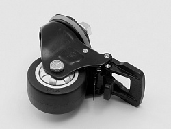 Колесо с тормозом Ø65 М12х25, E45