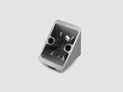 Угловой алюминиевый соединитель 40х40S, паз 10, B832