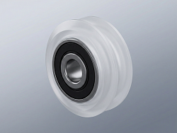 Комплект усиленный V-образный ролик + подшипник