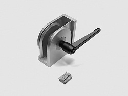 Шарнирный соединитель с зажимом 40х80, паз 10, C223