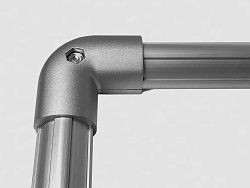 Соединитель трубных профилей Ф43 наружный под углом 90 гр., B411