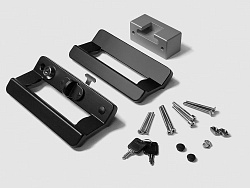 Замок для раздвижной двери из профиля 30х30F, правый, A892