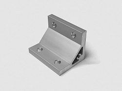 Угловой алюминиевый соединитель 50 40х80, паз 10, A791