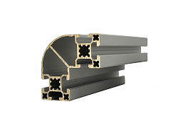 Профиль конструкционный 80х80.22R90L (Ан. серебро)