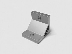 Угловой алюминиевый соединитель 50х50х50, паз 10, A788