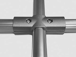 Крестообразный соединитель наружный трубных профилей Ф28, B405
