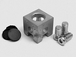 3-х сторонний кубический соединитель 45х45H, паз 10, E51