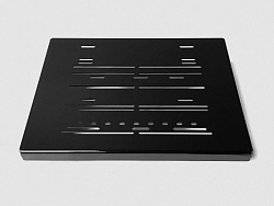 Универсальная плита для установки педалей (черный), A848