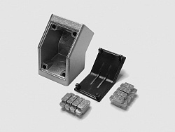 Угловой алюминиевый соединитель 30х30 под 45°, паз 8, B169