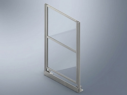 Набор секция 1400х1250 вставка стекло