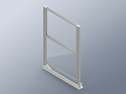 Набор секция 1800х920 вставка стекло