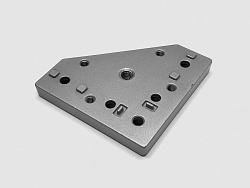 Плита для крепления опоры 120х120, 40 серия, шаг 45х75, М12, C221