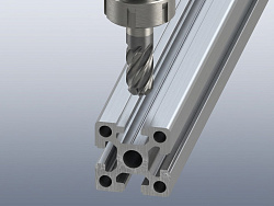 Фрезеровка профиля под рельс 15мм