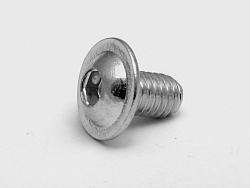 Винт с полукругл. гол., с буртом и вн. шестигр., А2, М6 х 10 ISO 7380-2, L49