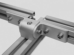 Комплект кронштейна 40х40-90гр 10-В с уголком, в паз профиля