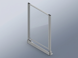 Набор секция 1400х920 вставка стекло