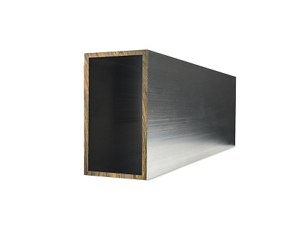 Профиль алюминиевый, прямоугольник 40x80x3 (Без покрытия)