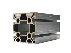 Профиль конструкционный 100х100 паз 8мм (Ан. серебро)