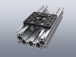 Комплект портальной пластины для С профиля (77x77)