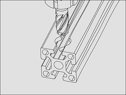 Фрезеровка под DIN912 M3 (Ø3мм / Ø5,5мм)