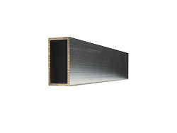 Профиль алюминиевый, прямоугольник 40x20x2 (Без покрытия)