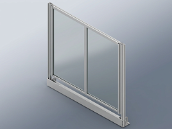 Набор секция 1400х1500 вставка стекло