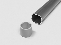 Торцевой наконечник для трубного профиля Ф28, B408