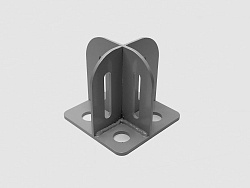 Площадка опорная под профиля 45х45, 45х60, 60х60, B253