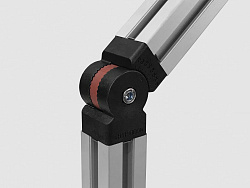 Пластиковый шарнирный соединитель 40х40 - 10°, B161