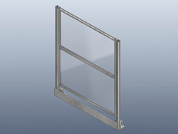 Набор секция 1800х1250 вставка стекло