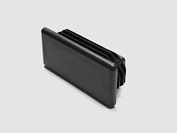 Заглушка прямоугольная 40х80, чёрная, A979