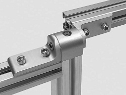 Комплект кронштейна 30х30-8-B с уголком, в торец профиля